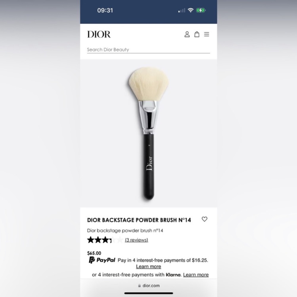Dior Beauty Brush Set Travel Pouch NIB - Picture 11 of 12